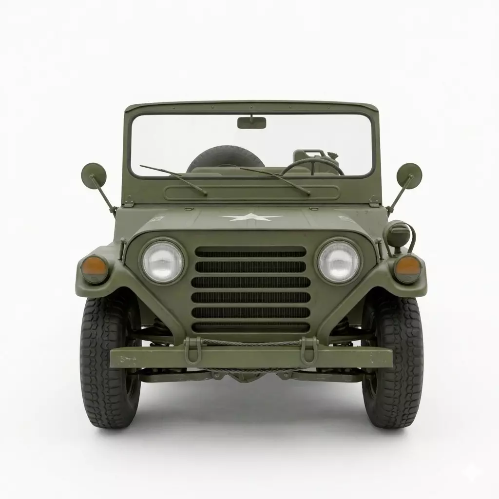 Military Utility Jeep M151 MUTT Low-poly 3D model