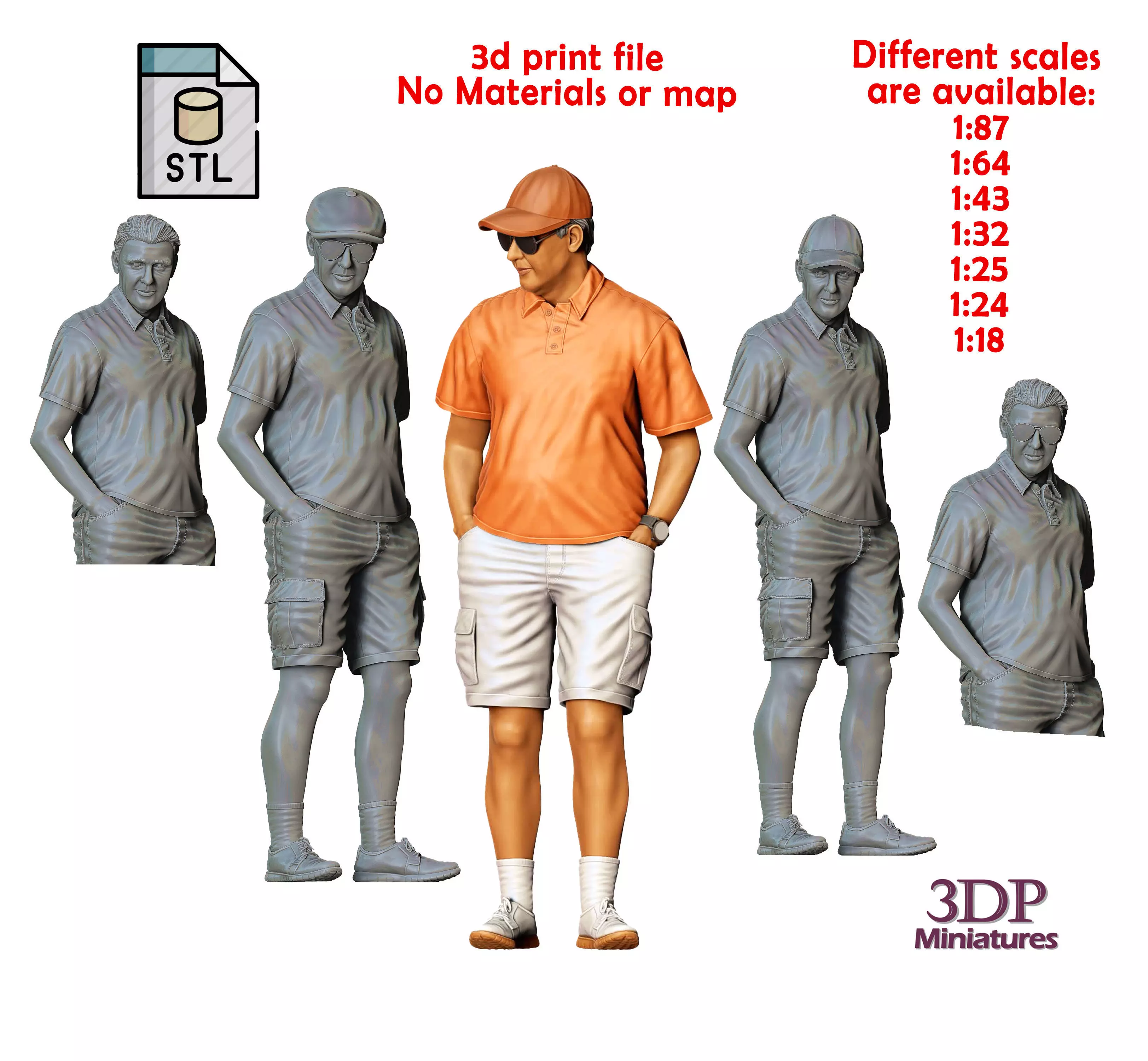 N3 Car show spectators 3D print model