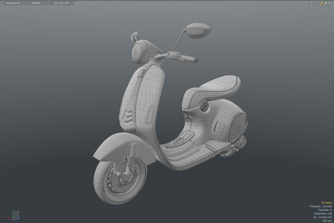 Vespa 946 Scooter 3D model_13