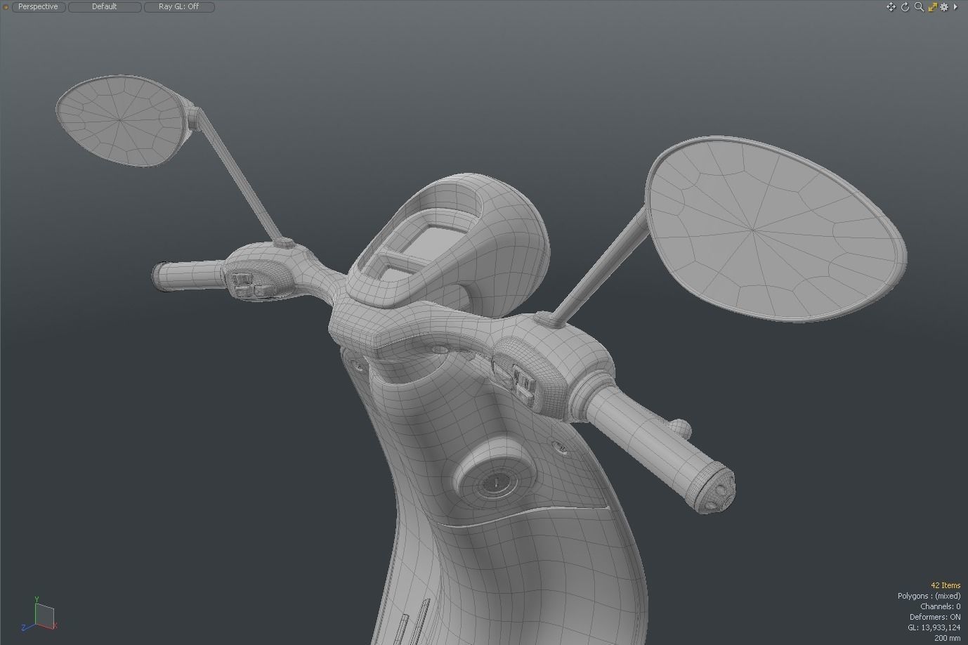 Vespa 946 Scooter 3D model_10