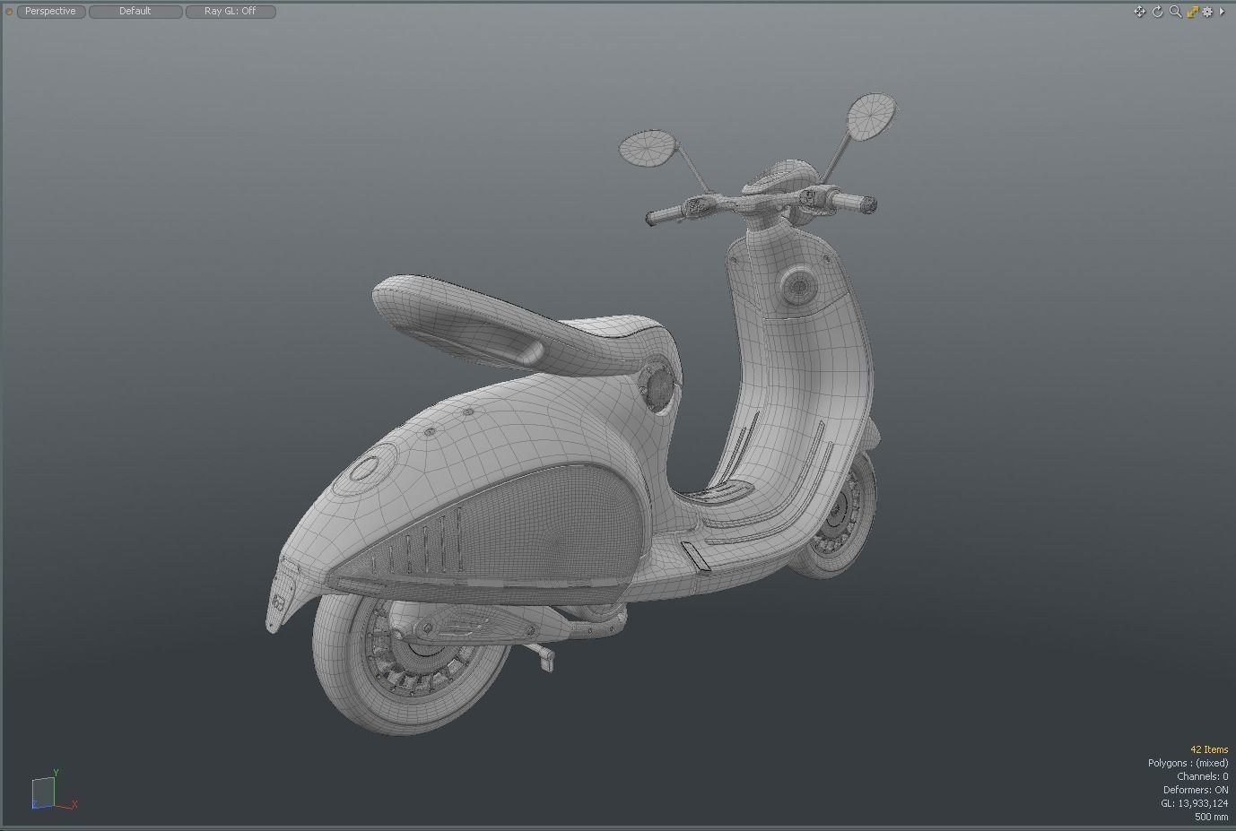 Vespa 946 Scooter 3D model_11
