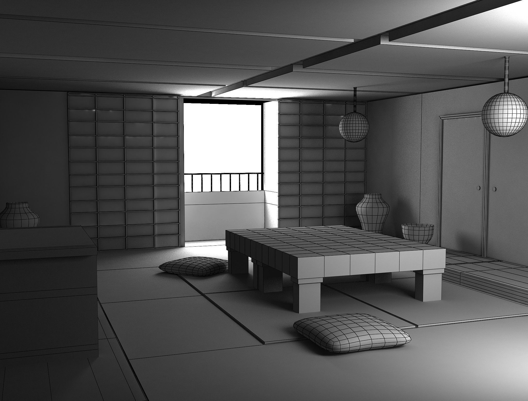 Japanese Room 3D model_1