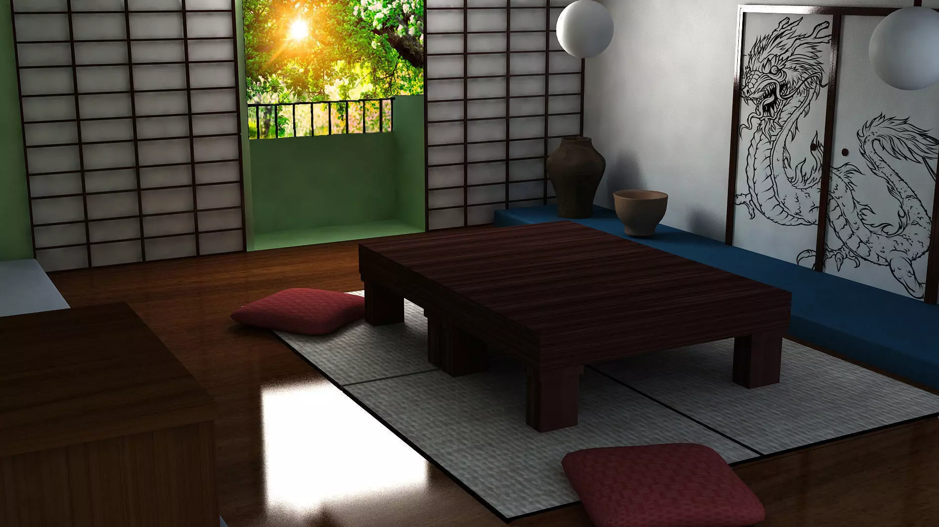 Japanese Room 3D model_0