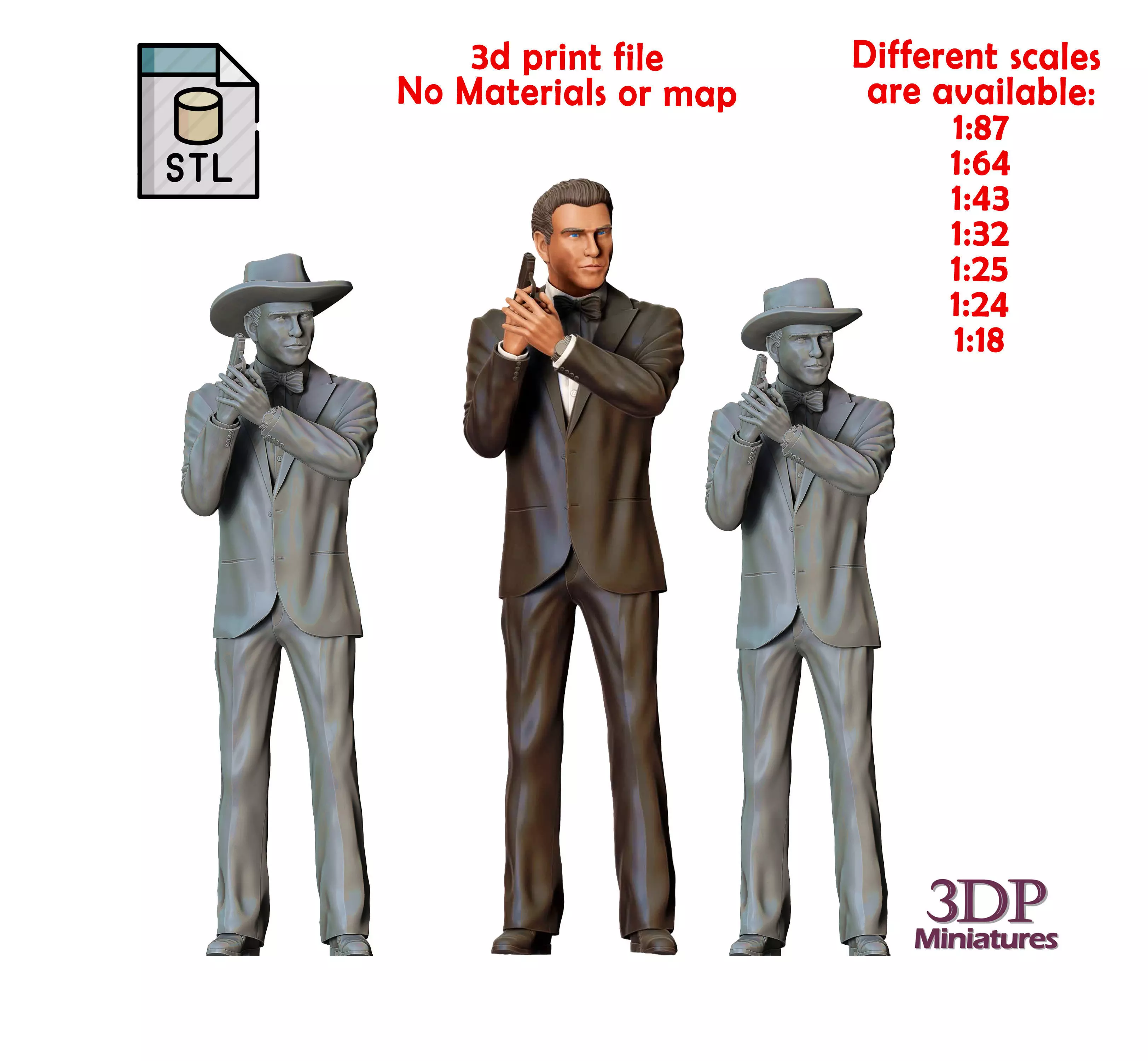 N4 Pierce Brosnan james bond 3D print model