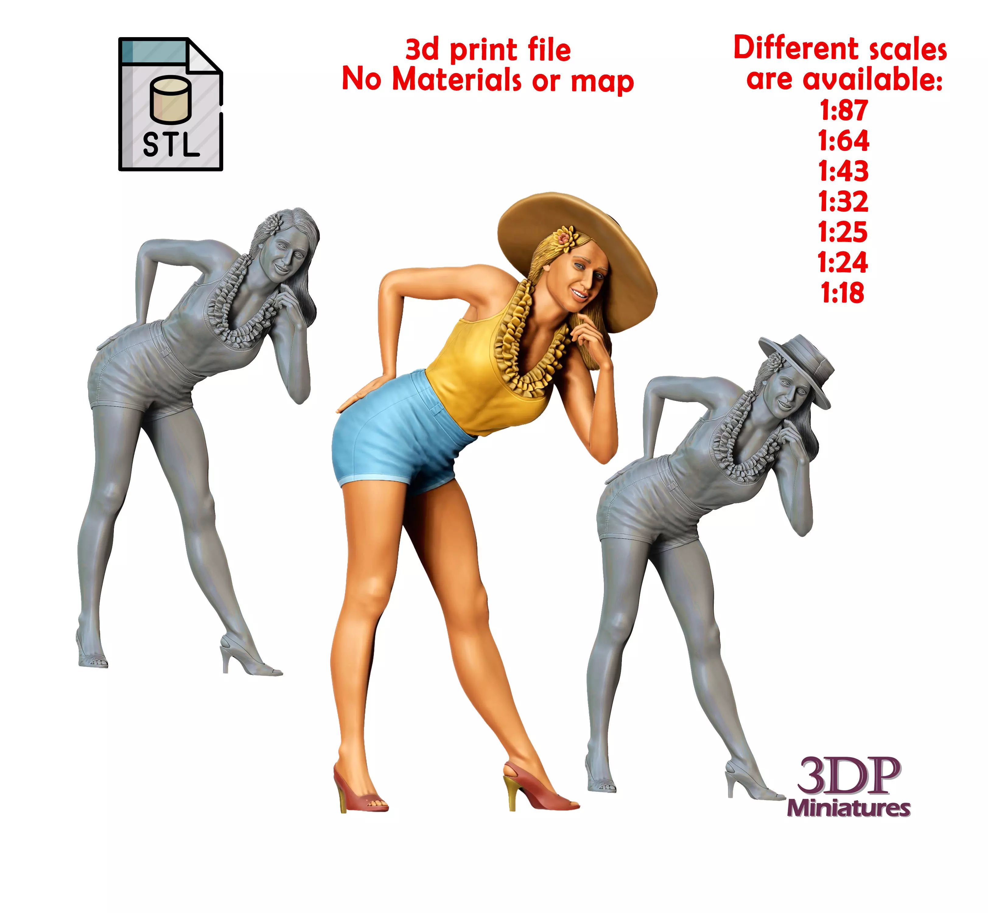 N5 Pin-up girl 3D print model