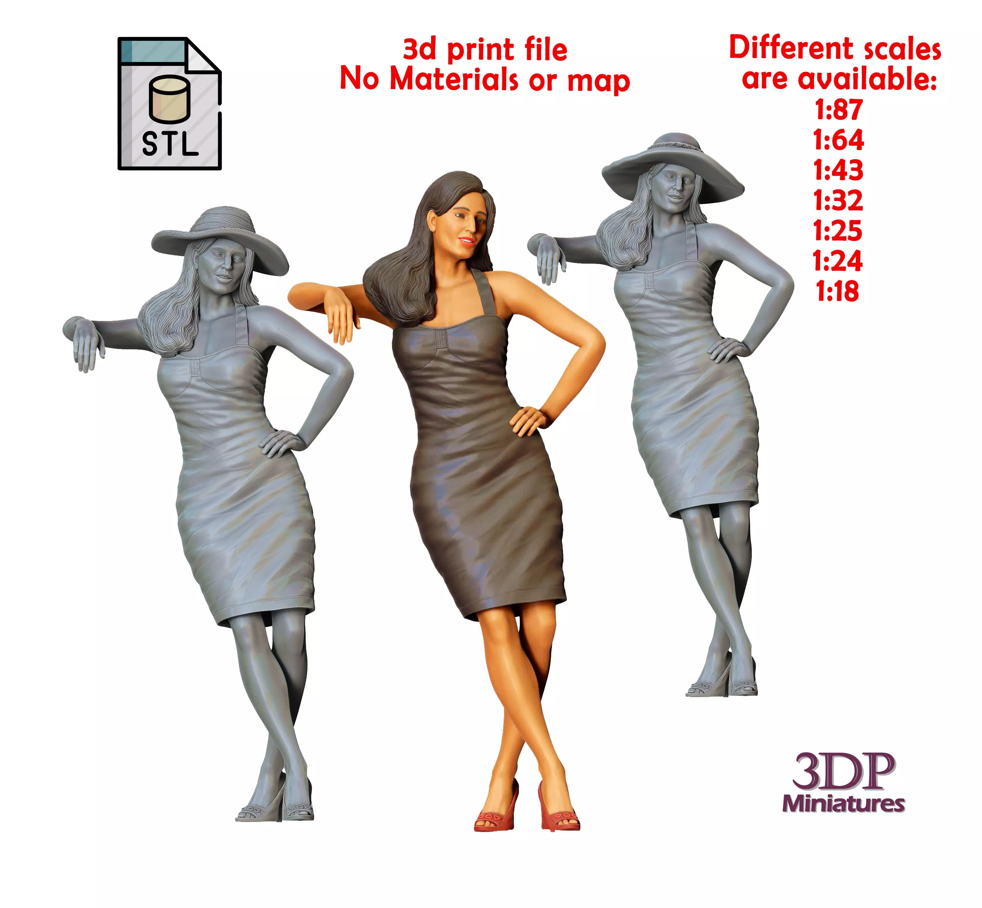 N8 Pin-up girl 3D print model