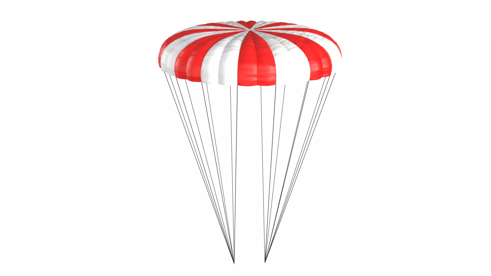 Parachute PBR Low-poly 3D model