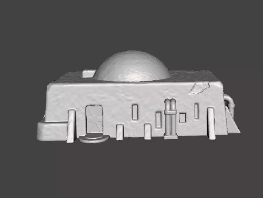 6MM SCALE MEDIUM TATOOINE DWELLING MINIATURE MODEL SCIFI GAMES 3D print model