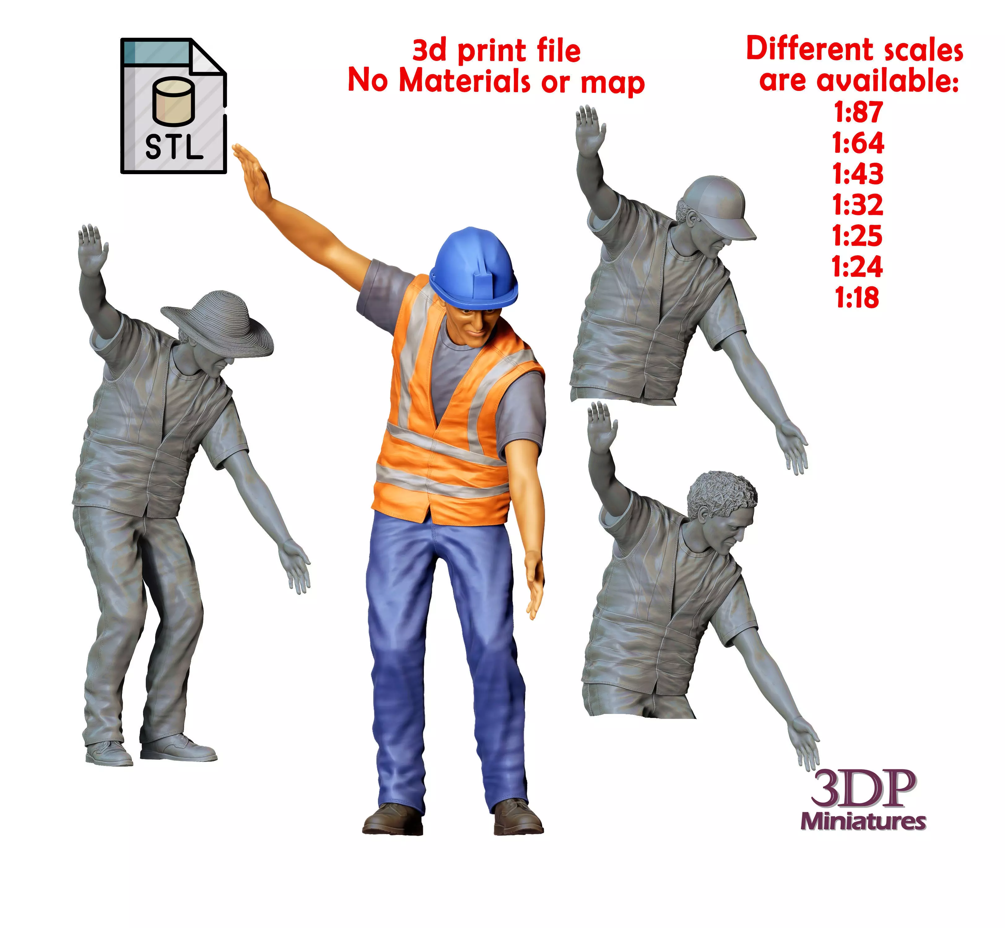 N5 Railway track worker 3D print model