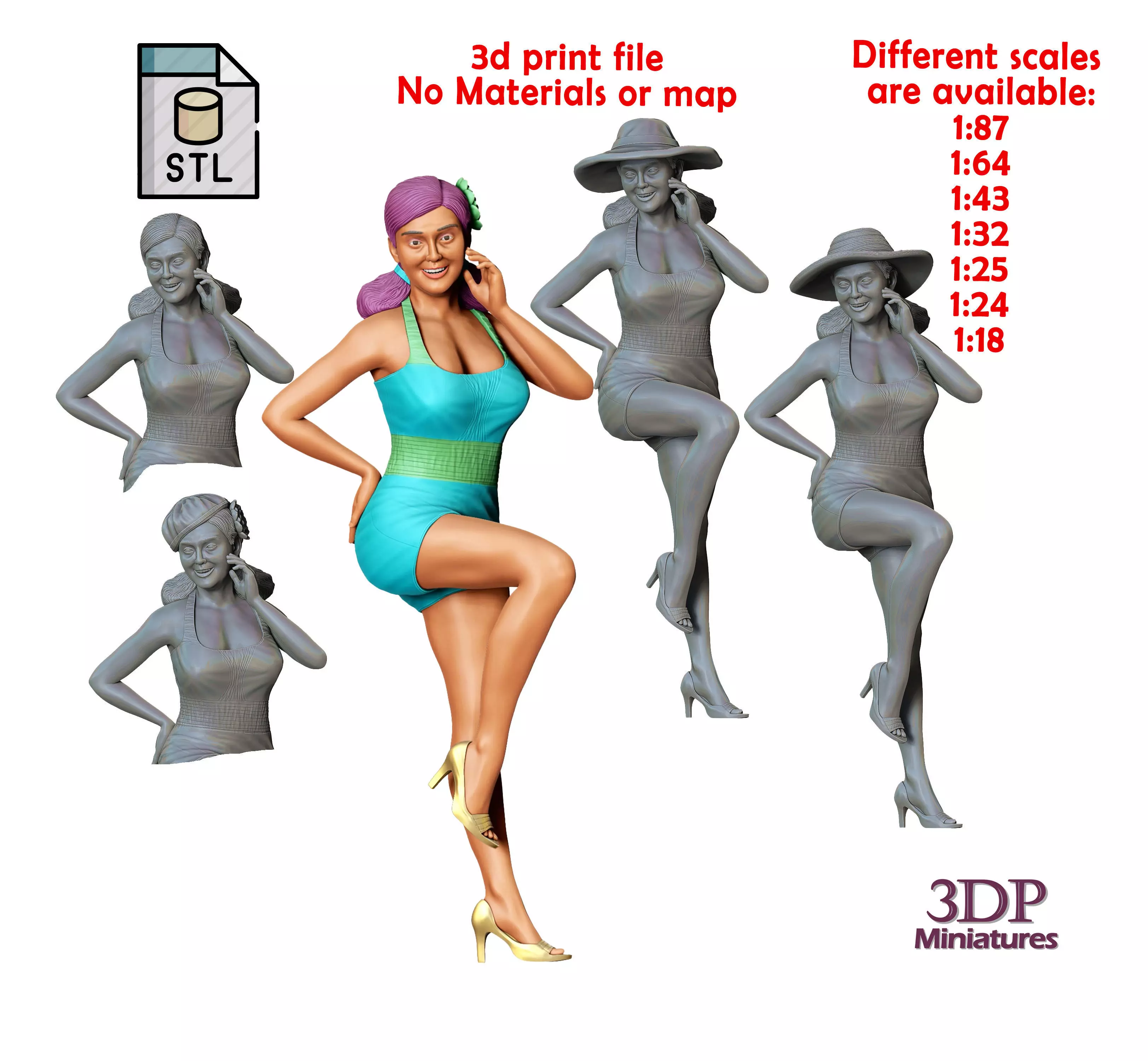 N10 Pin-up girl 3D print model