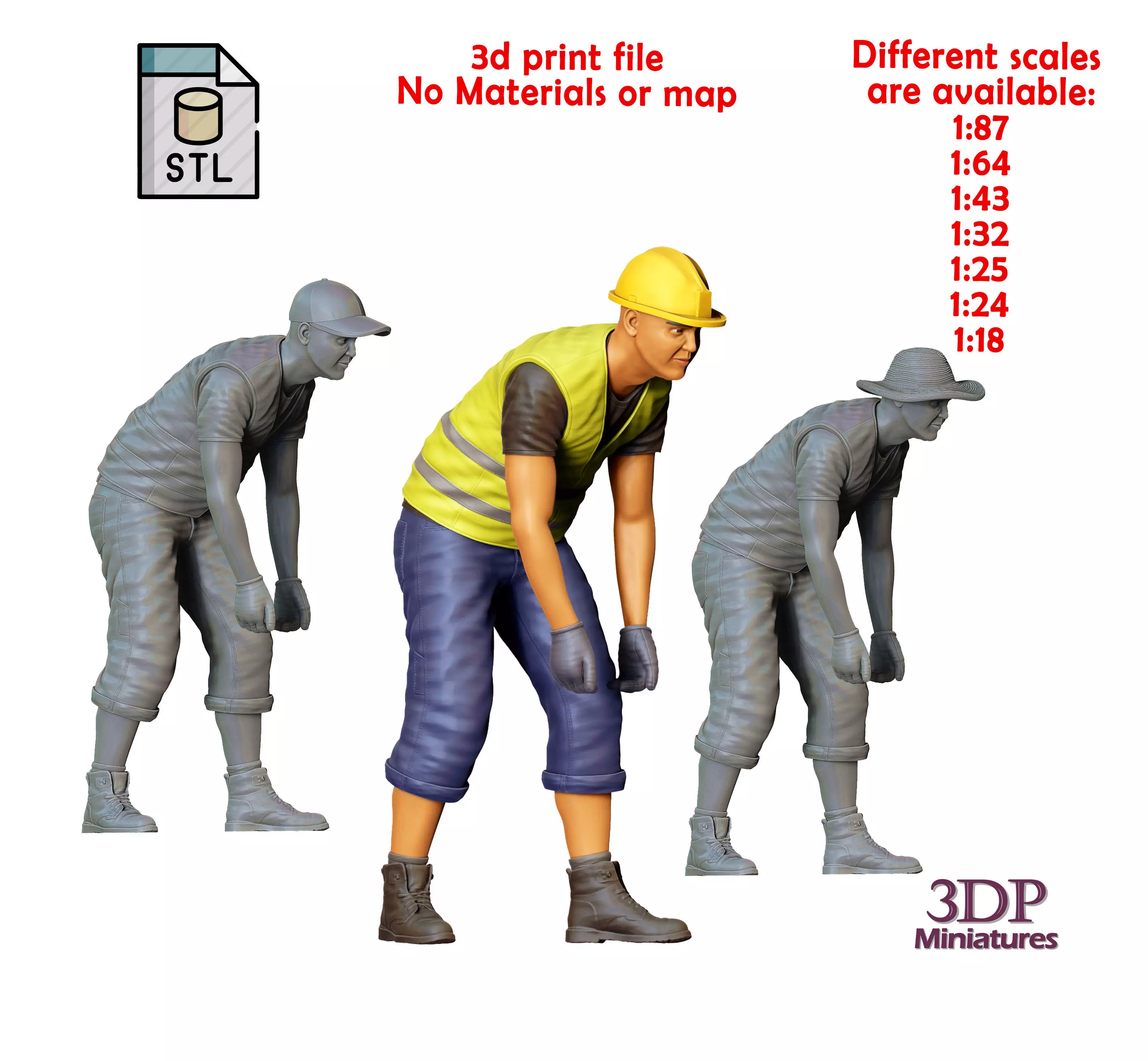 N6 Railway Track Worker 3D print model