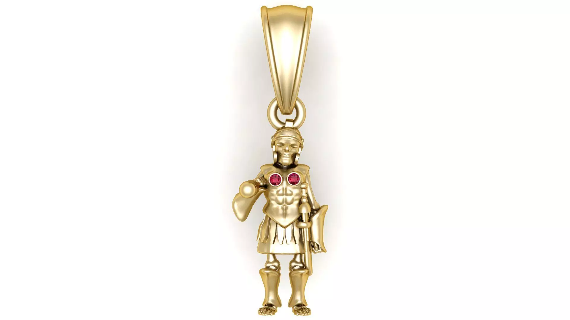 The Undead Centurion Skeleton Warrior Jewelry Pendant 3D print model