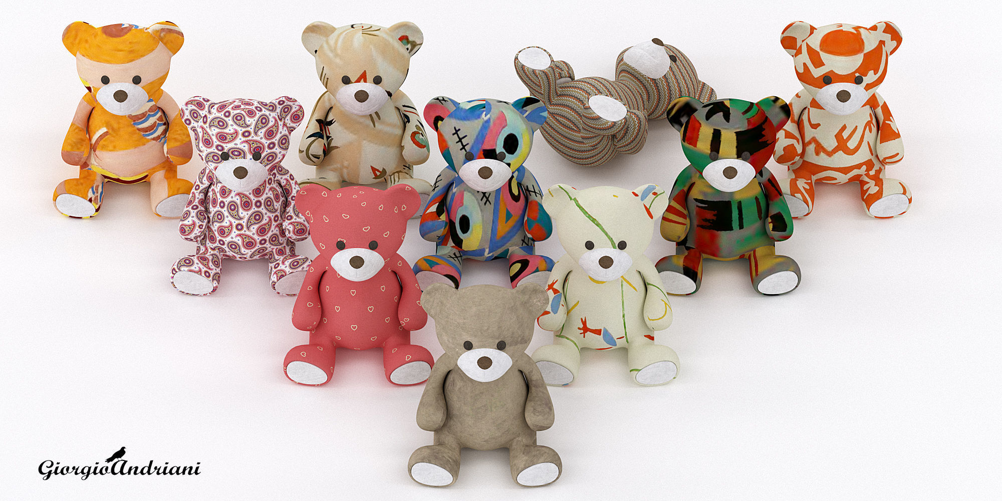 Soft army 3D model_2