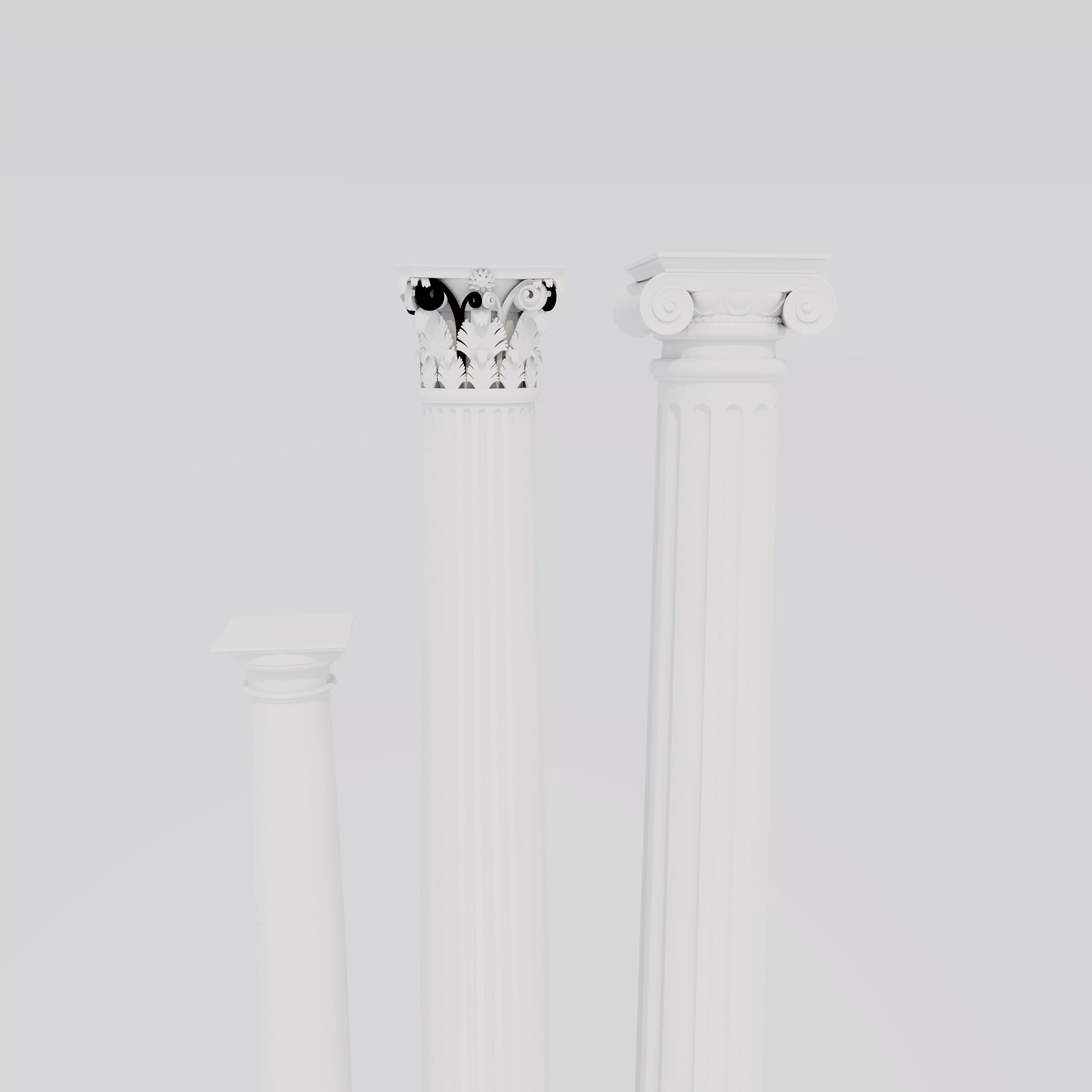 Greek Column Free low-poly 3D model