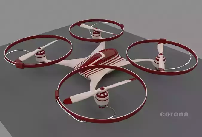 Quadrocopter corona quadcopter 3D model