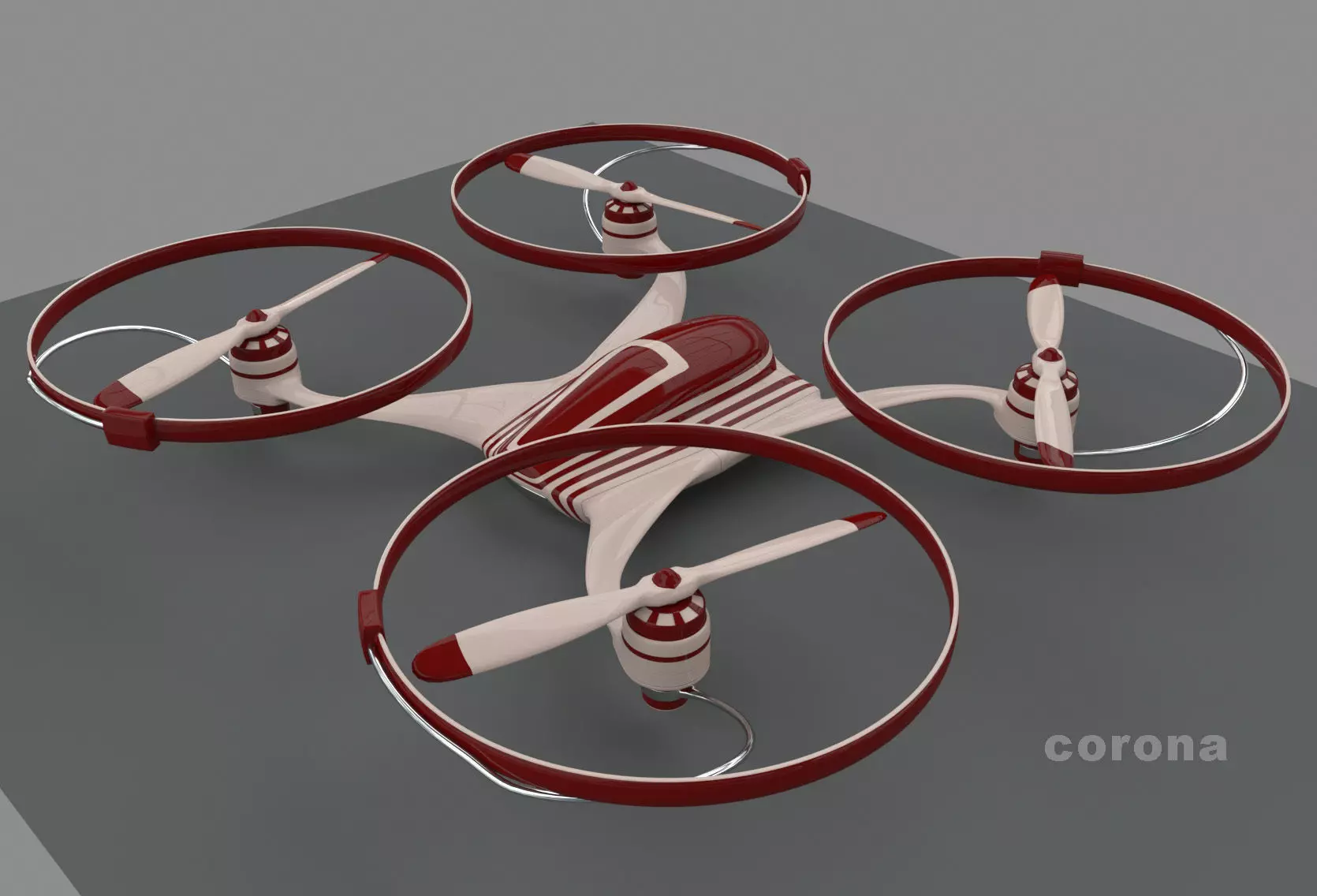 Quadrocopter corona quadcopter 3D model