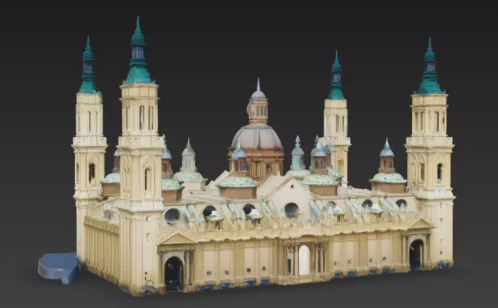 Basilica del Pilar 3D model