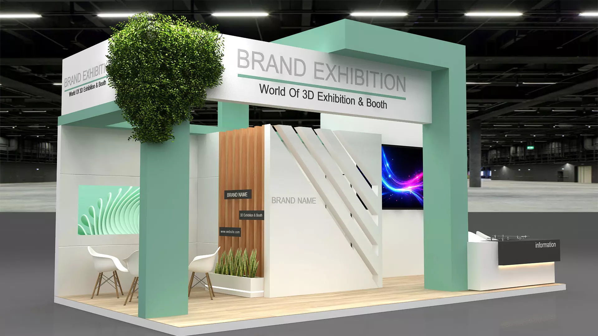 exhibition stall 3D model