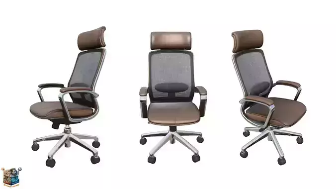 Premium Office Boss Chair Realistic