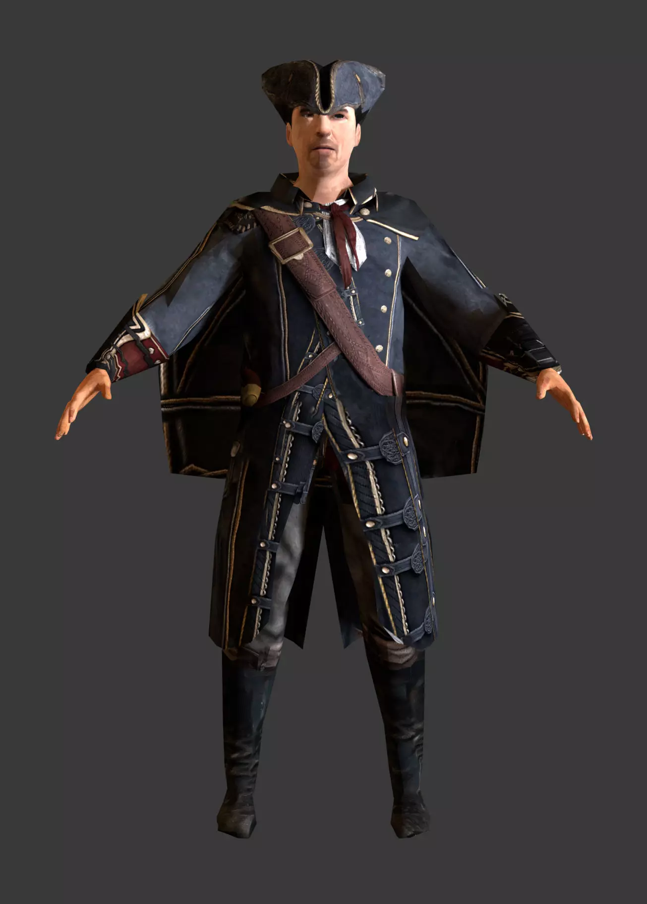 Character low poly 3D print model