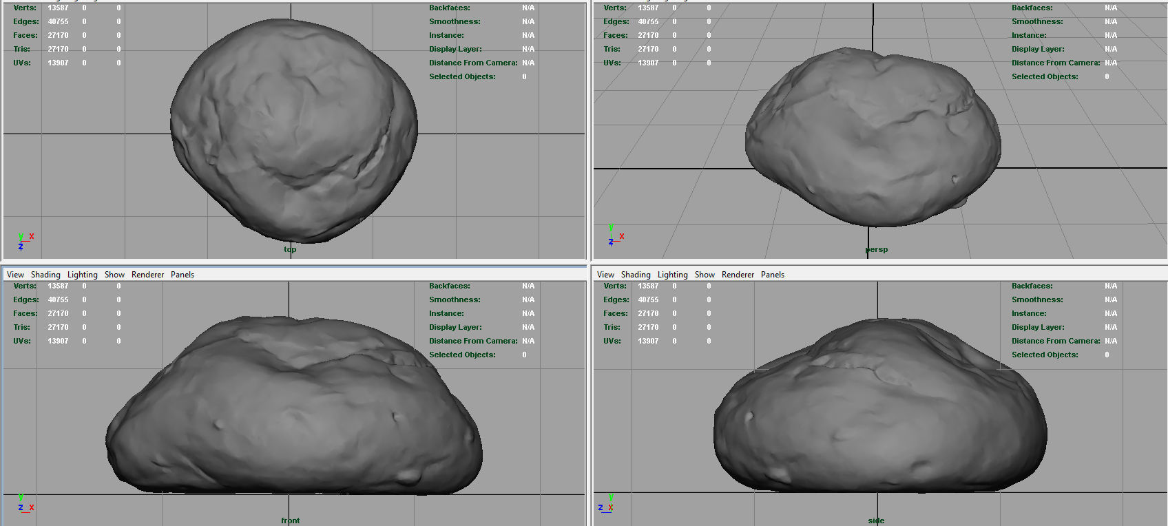 Bread loaf of Low-poly 3D model_8