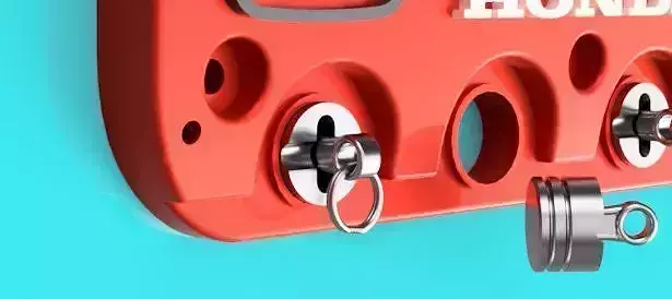Valve Cover Key Holder  Engine Style Wall Key Organizer   3D print model 2