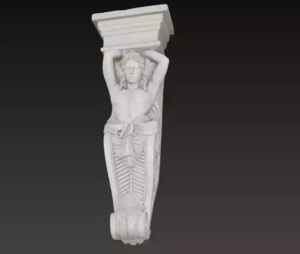 Classical Atlas Column Architectural Sculpture