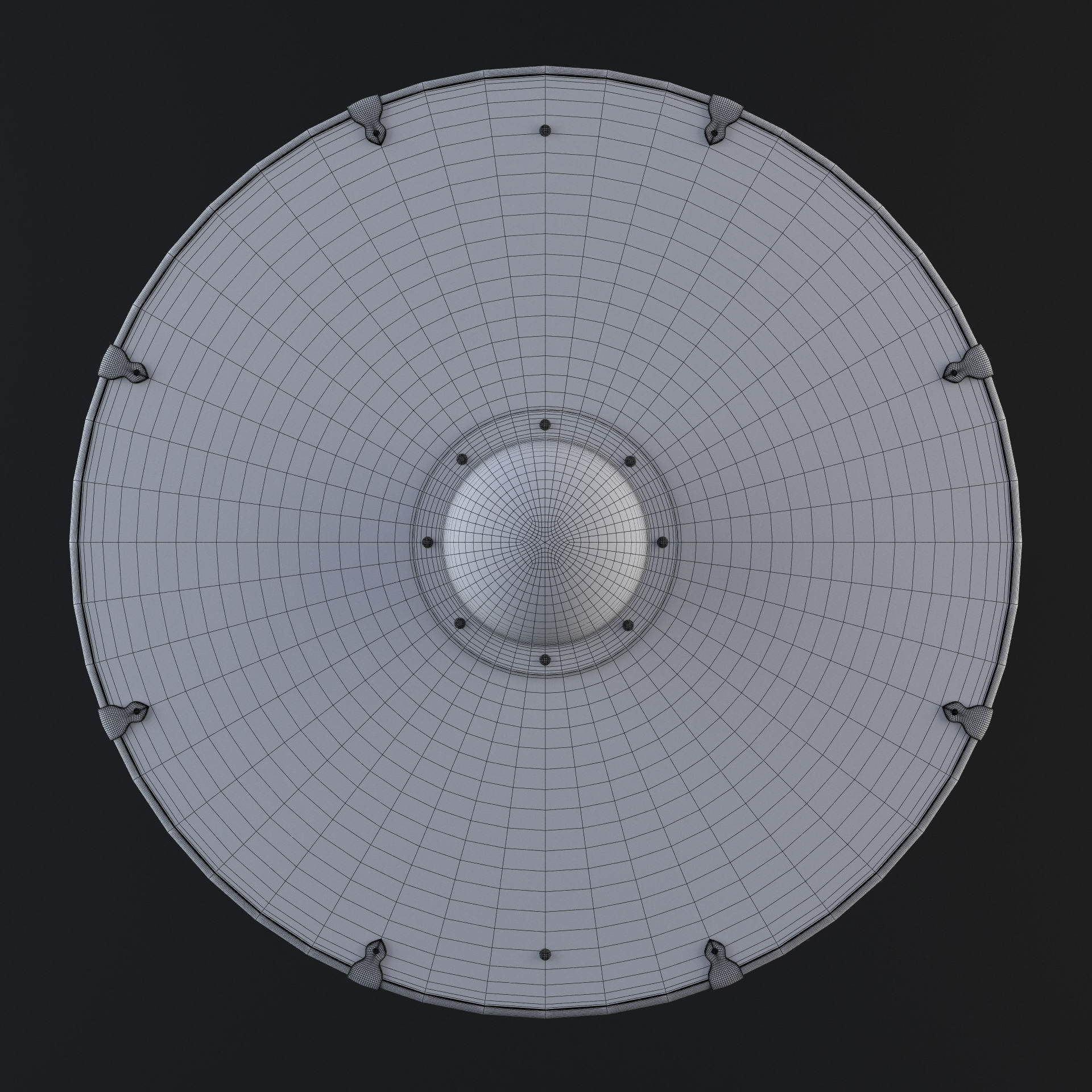 Viking shield - multi texture set 3D model_22