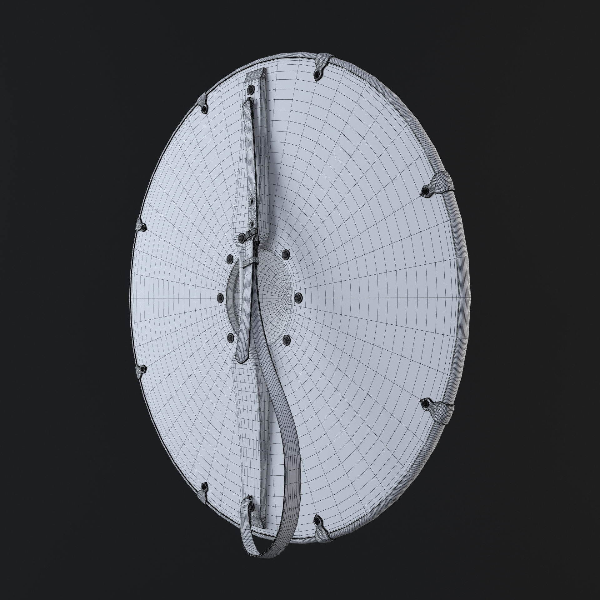 Viking shield - multi texture set 3D model_24