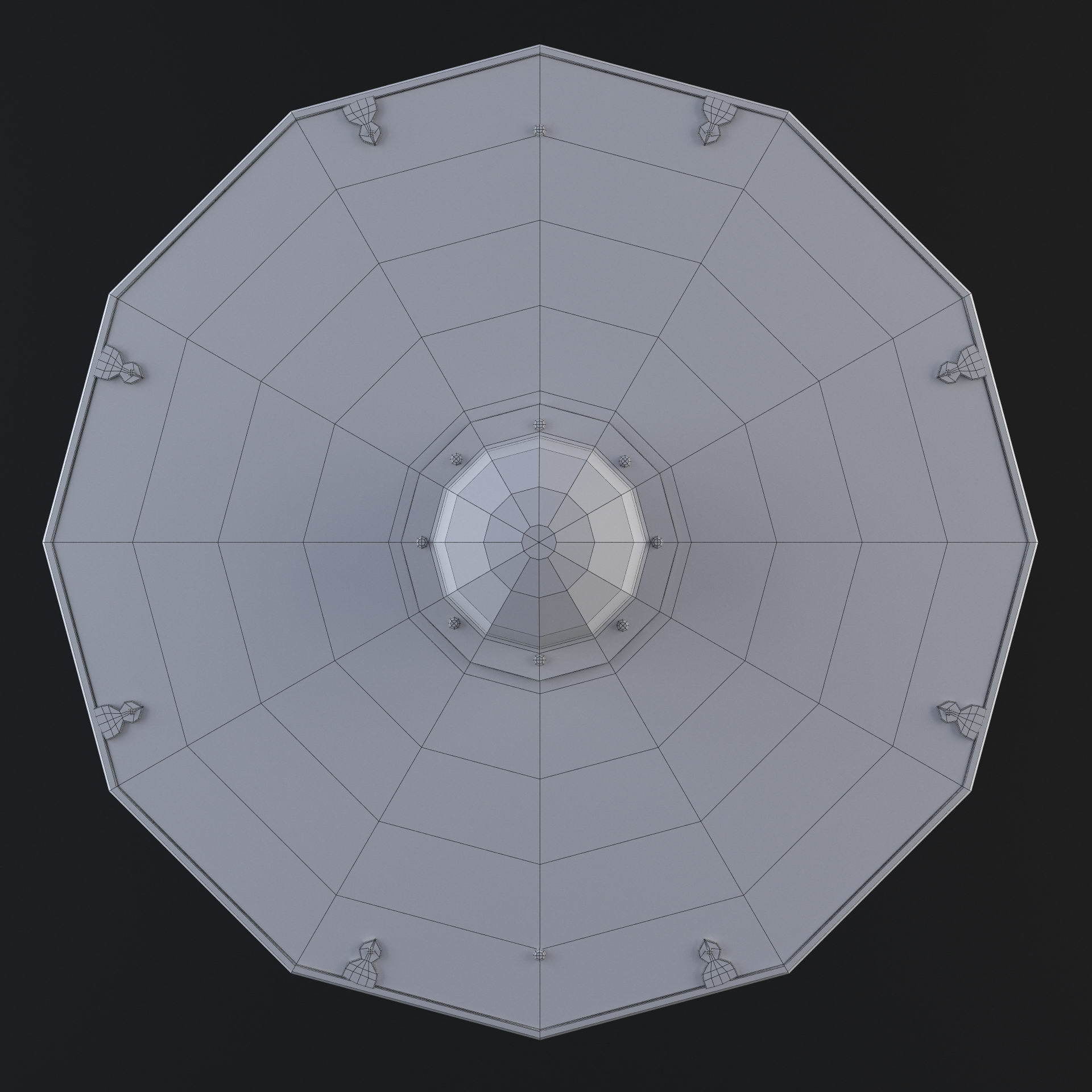 Viking shield - multi texture set 3D model_23