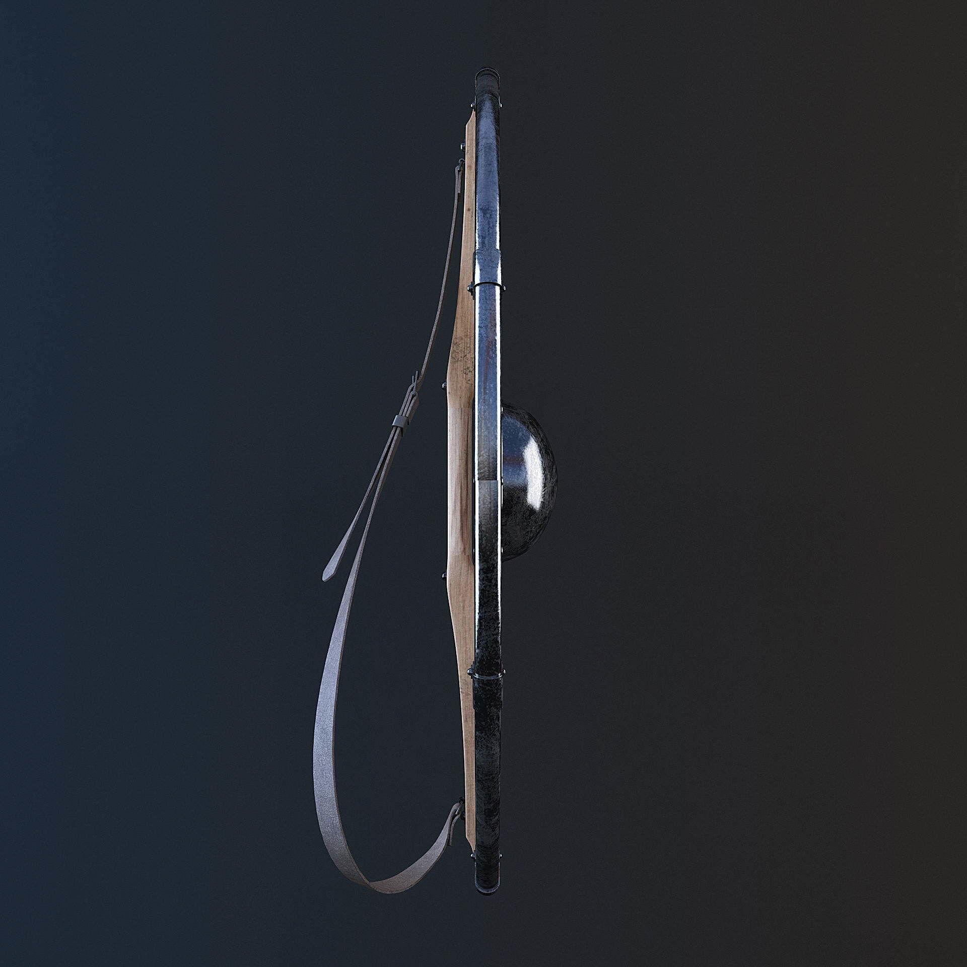 Viking shield - multi texture set 3D model_15