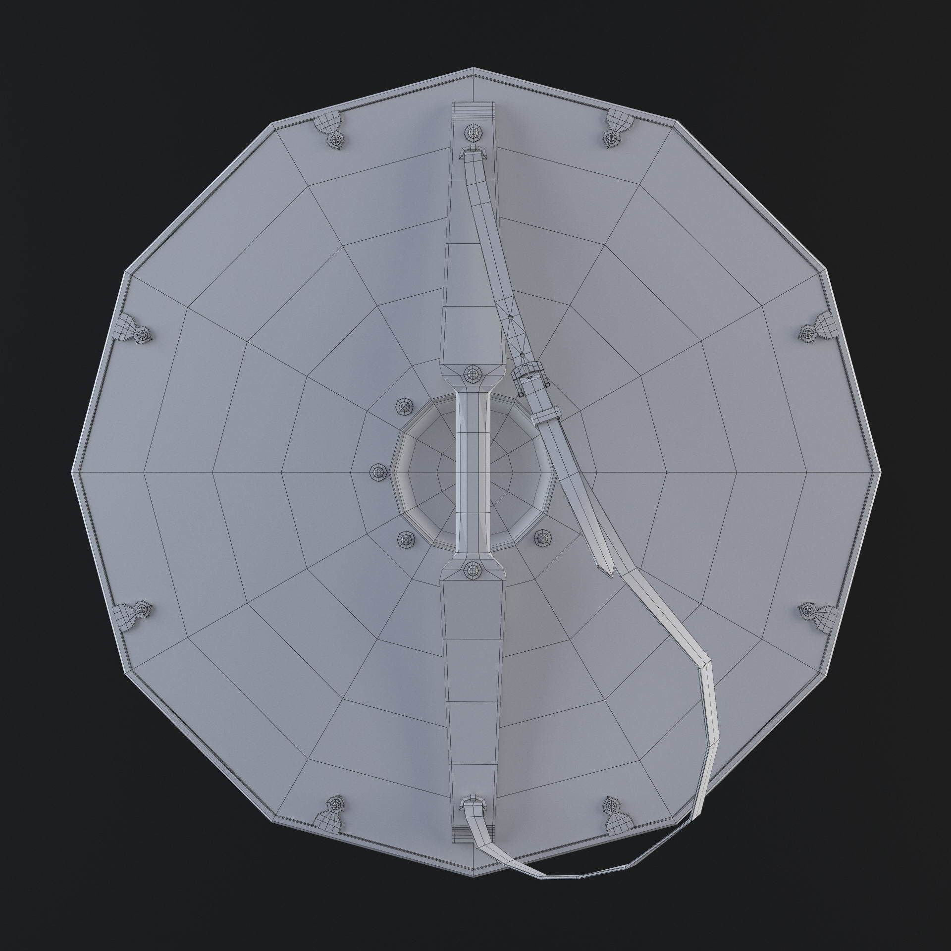 Viking shield - multi texture set 3D model_27