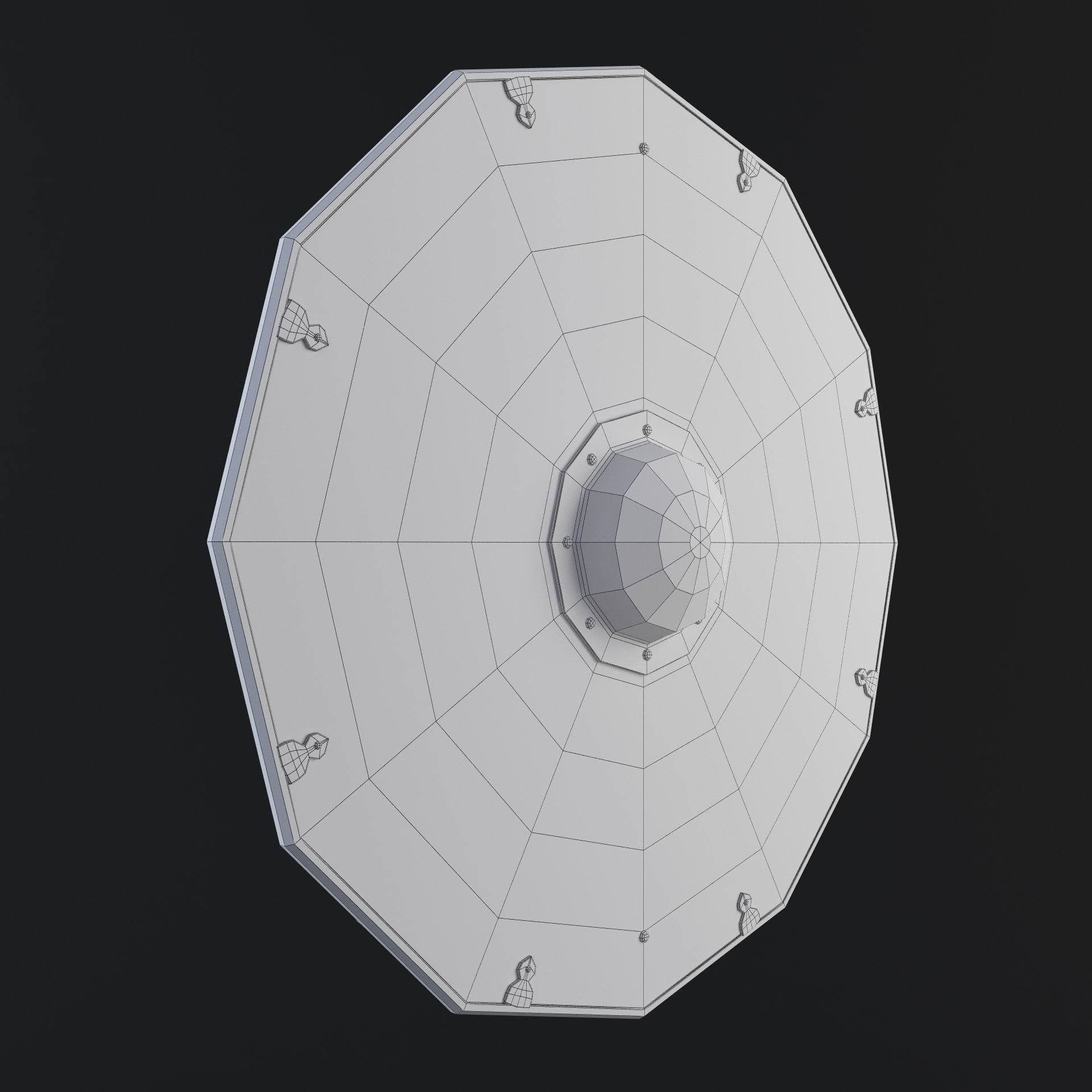 Viking shield - multi texture set 3D model_21