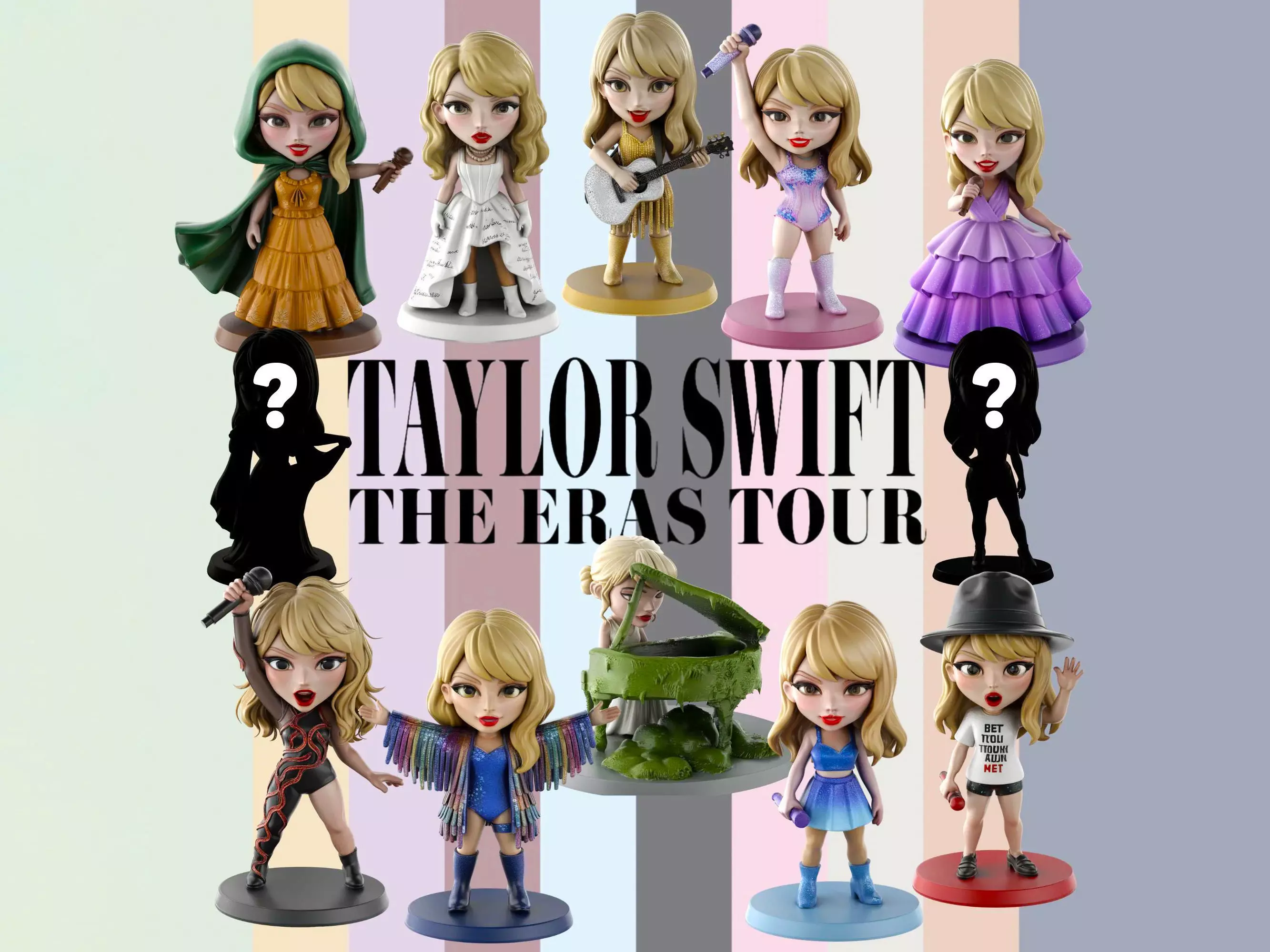 STL printable -Taylor Swift - textured GLBs 3D print model