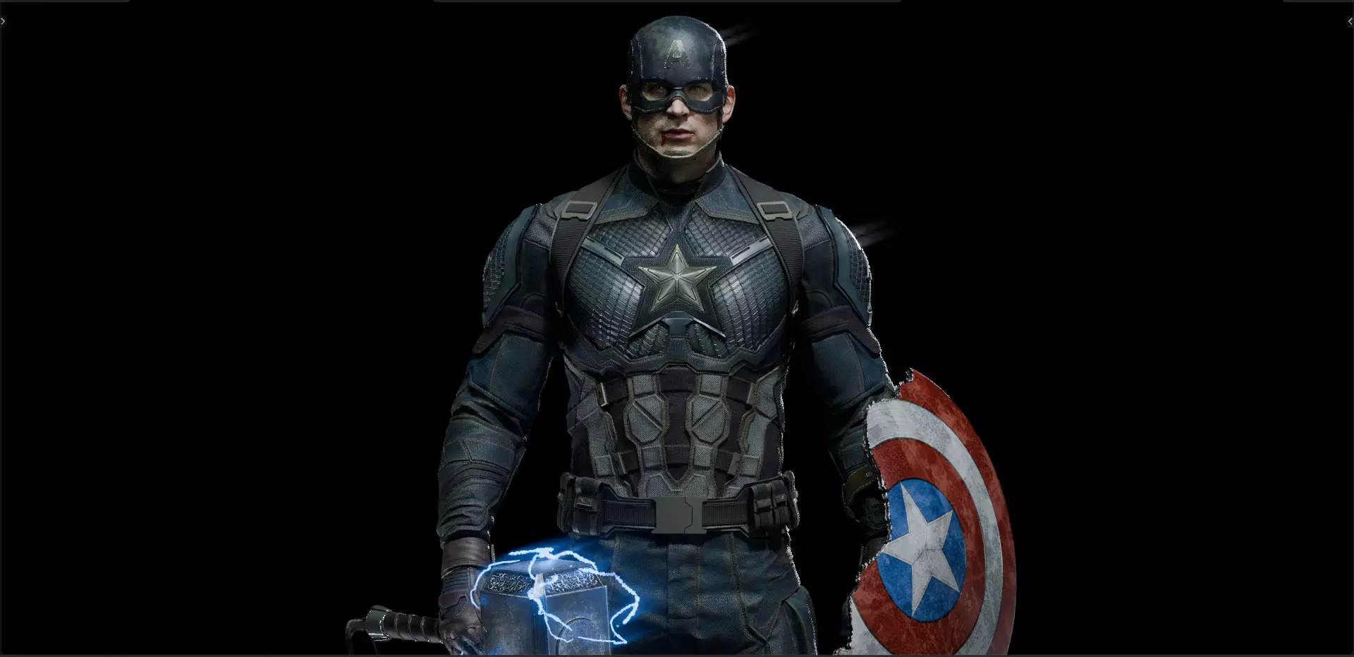 Captain America Steve Rogers from Avengers Endgame 3D model