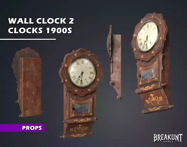 Wall Clock 2 - Clocks 1900s