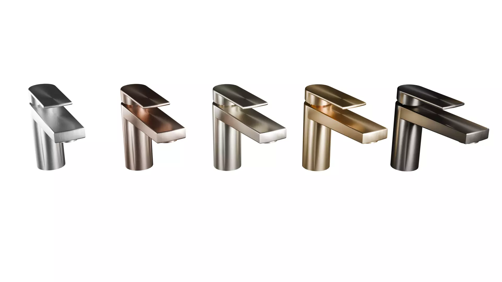 Countertop Bathroom Faucet - Argon Low-poly 3D model