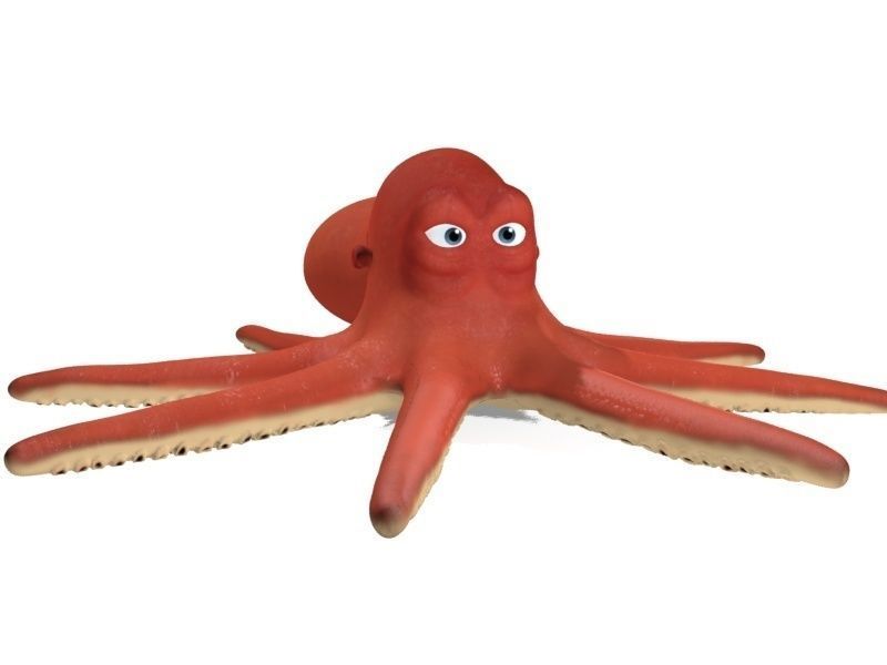cartoon Octopus  Low-poly 3D model_7