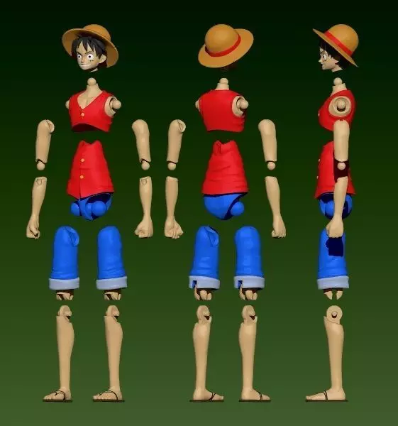 Luffy - Articulado 3D print model