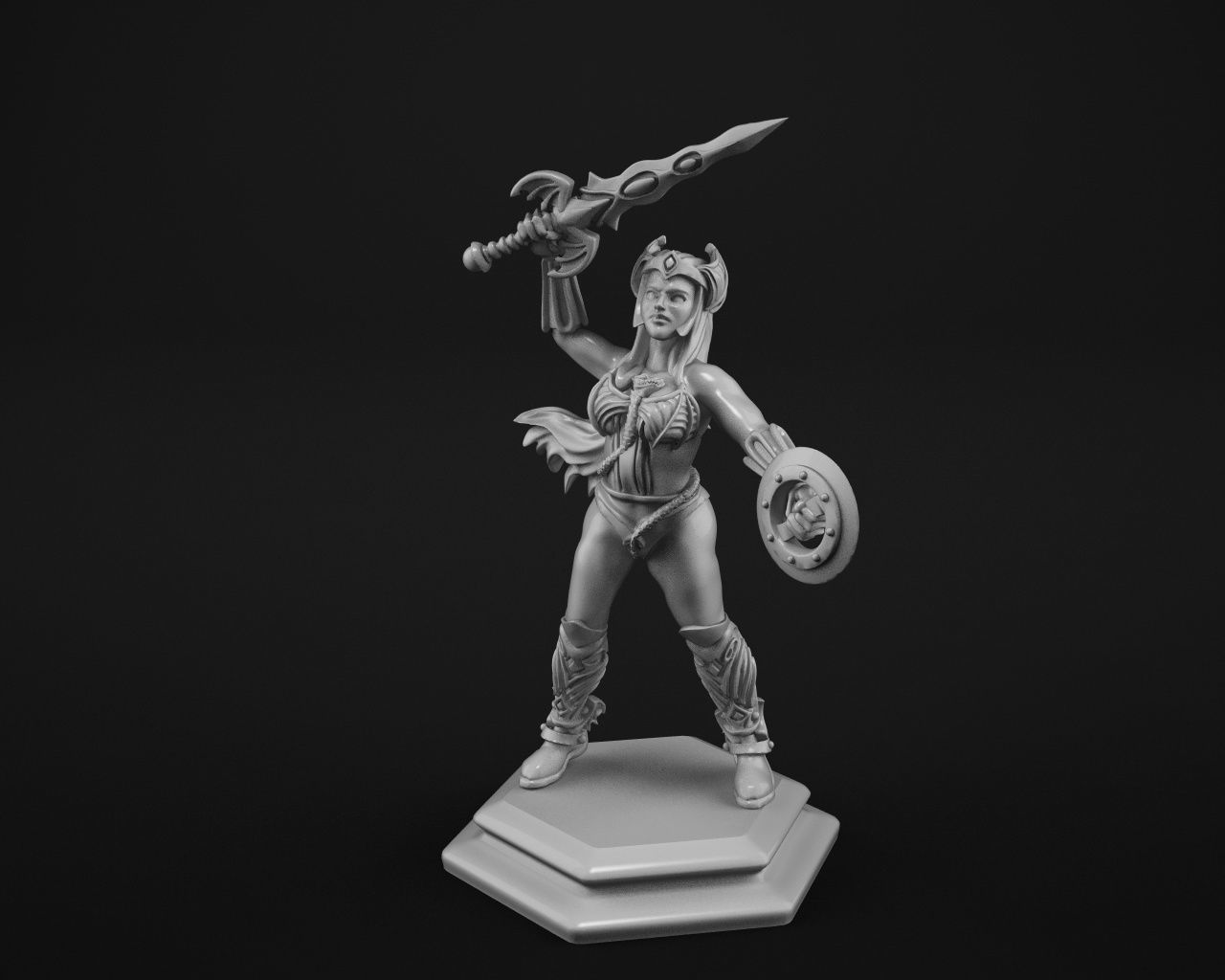 Warrior princess 3D print model