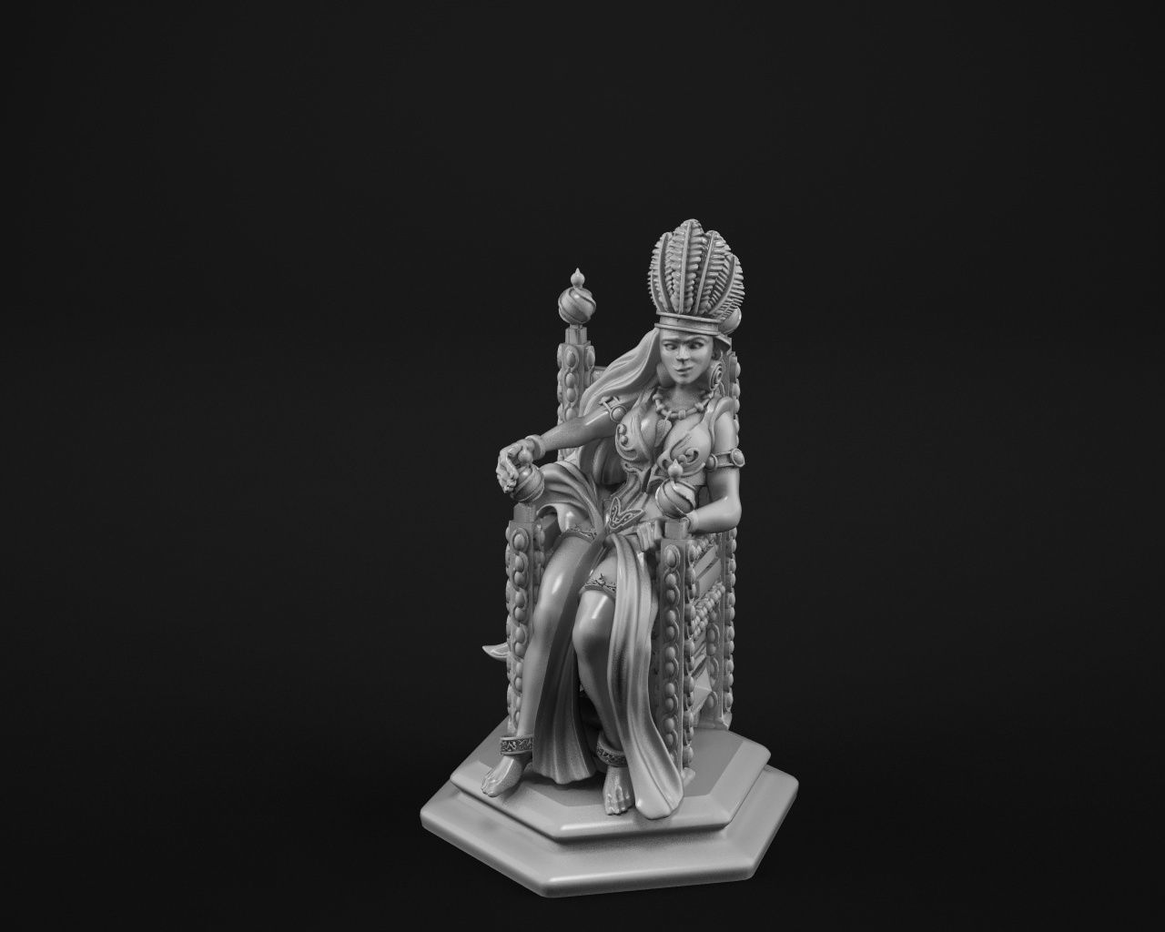 Queen 3D print model