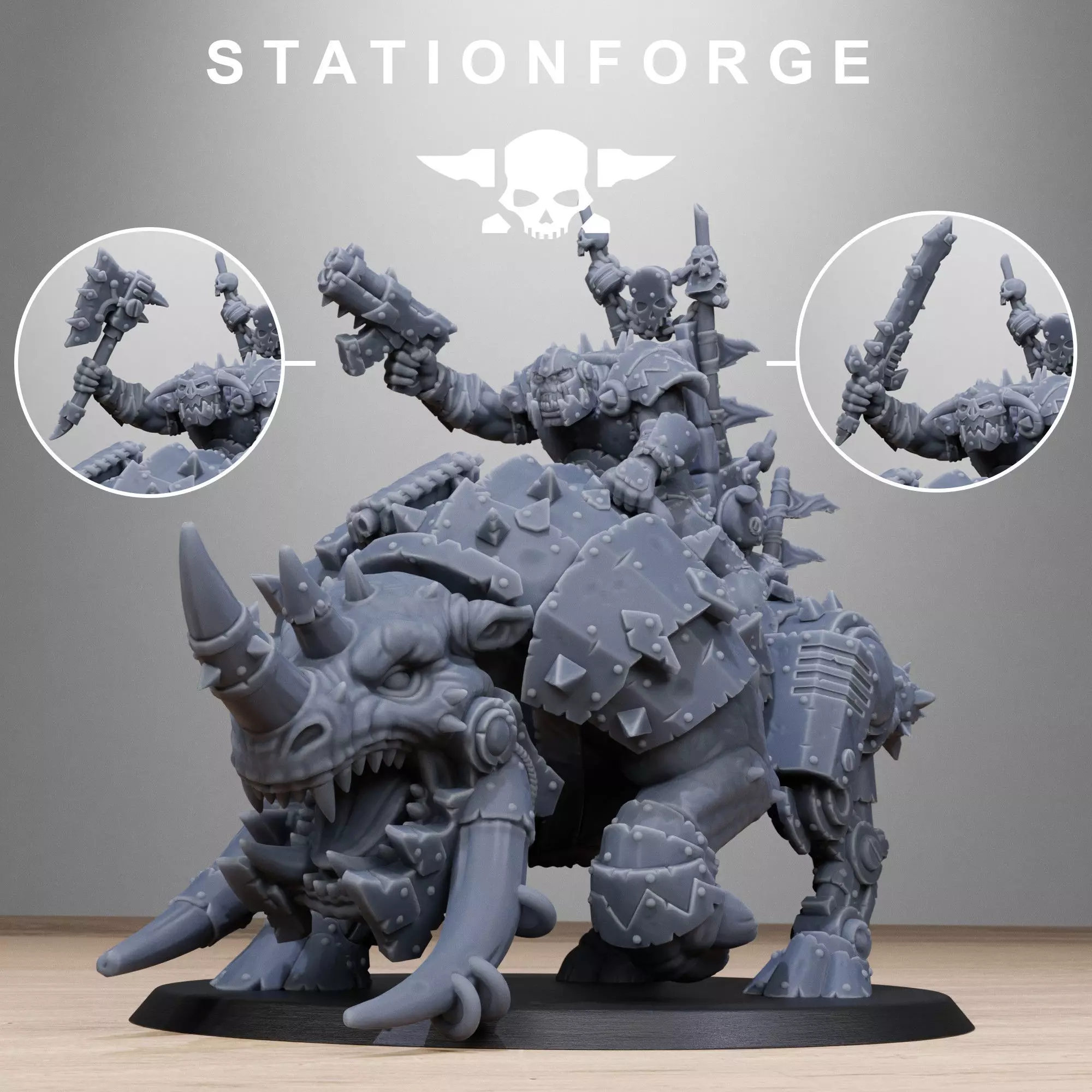 Orkaz Brast-Rider Warlord 3D print model