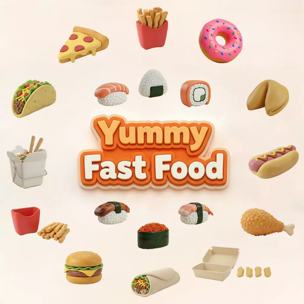 ULTIMATE PLAY FOOD COLLECTION - 18 ITEMS PACK 3D print model