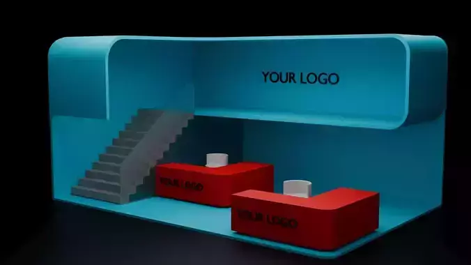 3D Exhibition Booth Model