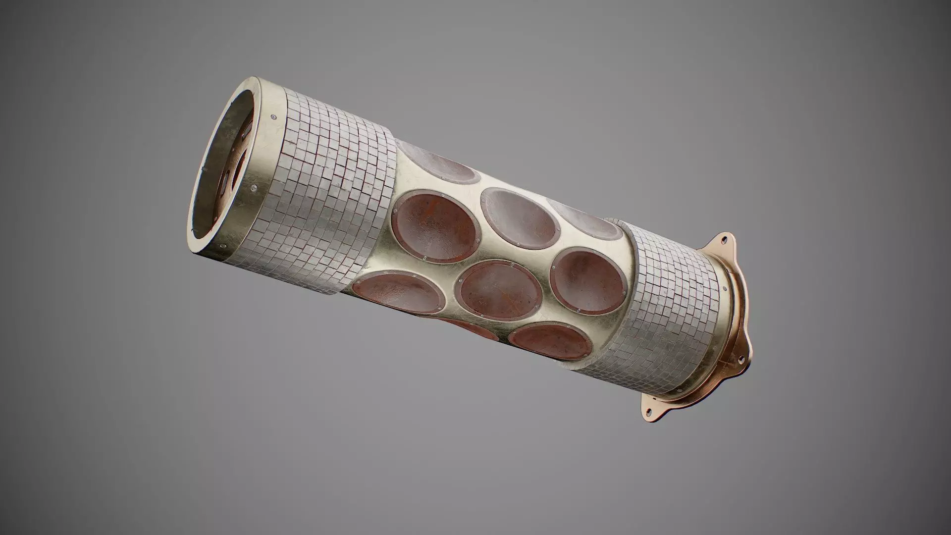 Warhead of an iranian Shahed-136 Kamikaze Drone Geranium-2 Low-poly 3D model