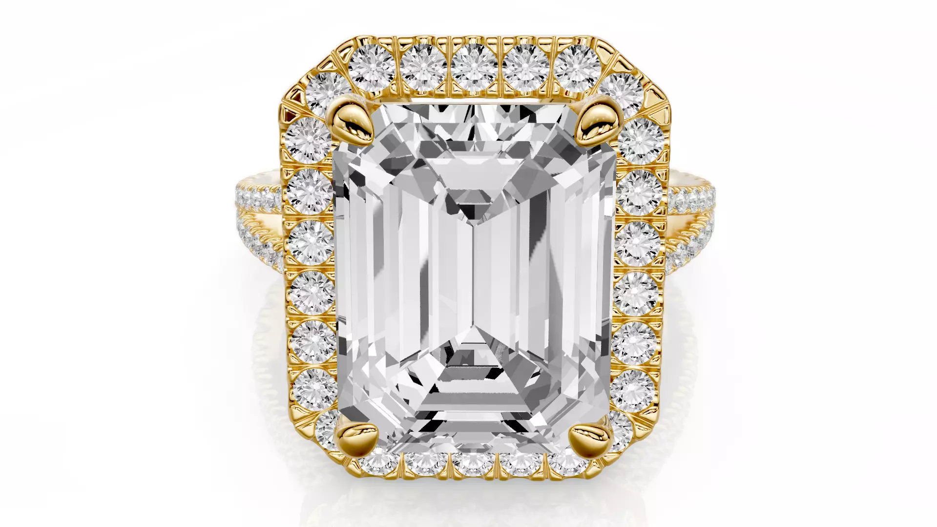Engagement ring Virella 5ct 3D print model