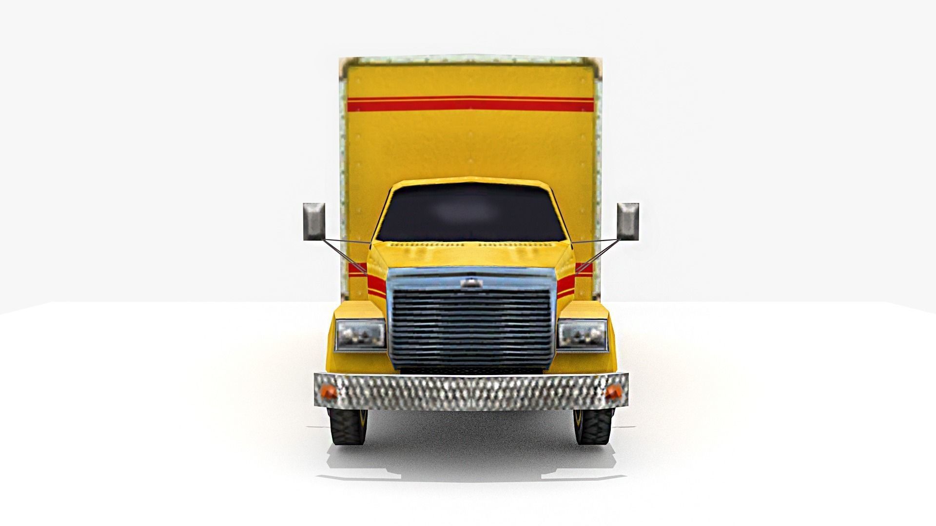 Moving Truck Low-poly 3D model_1