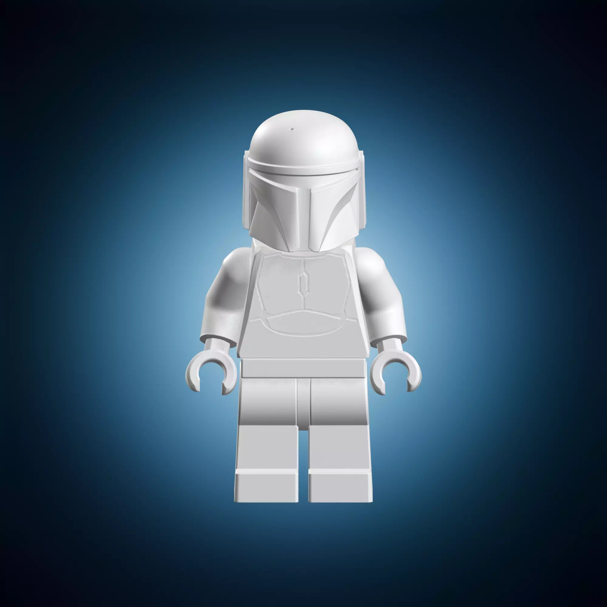 Lego Mandalorian Bounty Hunter Toy Figure 3D print model