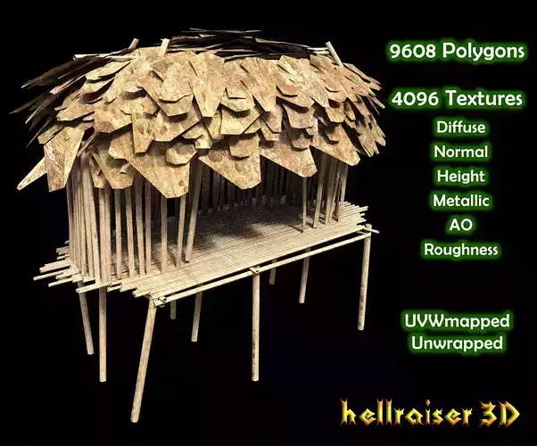 Forest House - PBR - Textured Low-poly 3D model