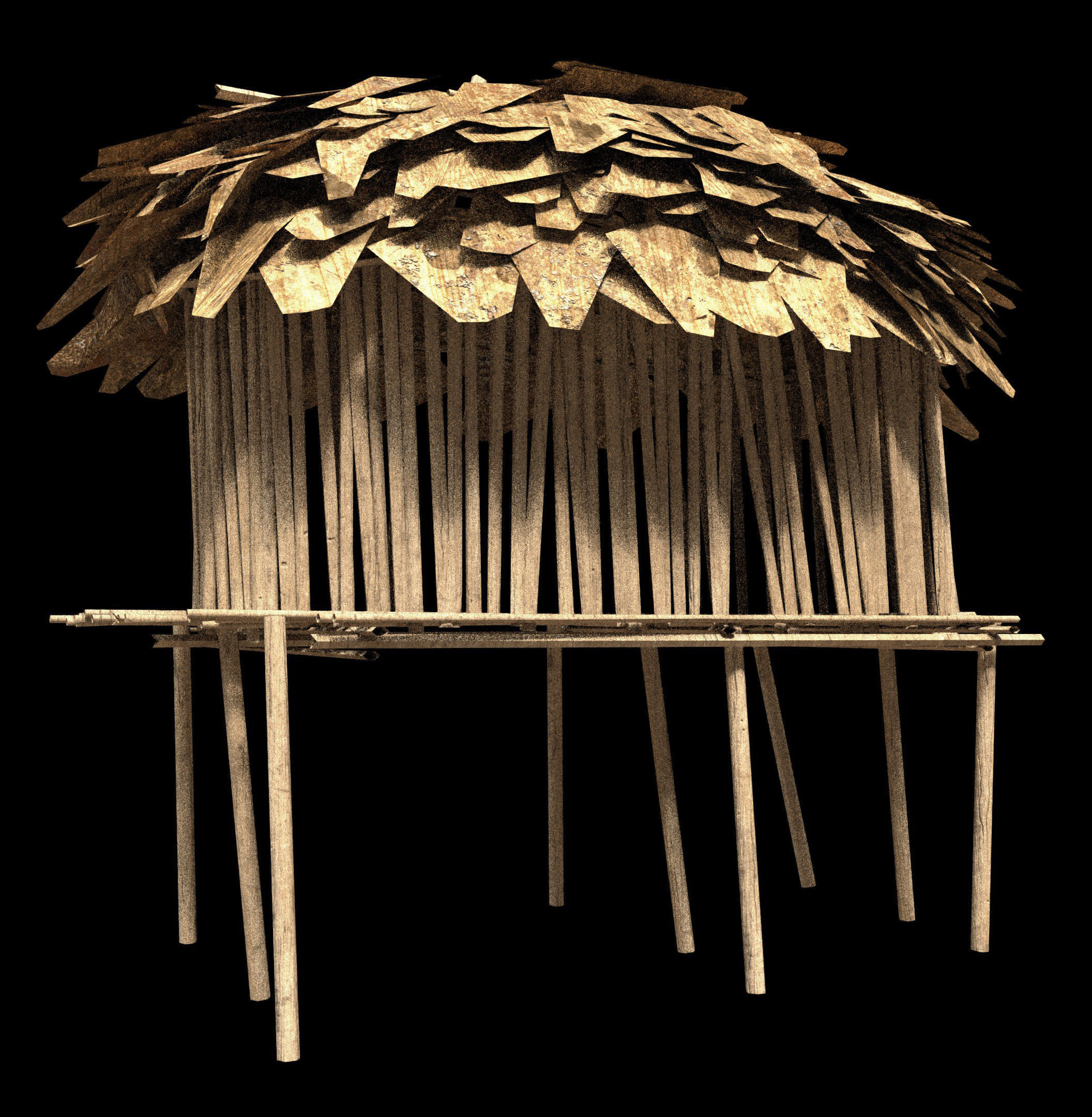 Forest House - PBR - Textured Low-poly 3D model_3